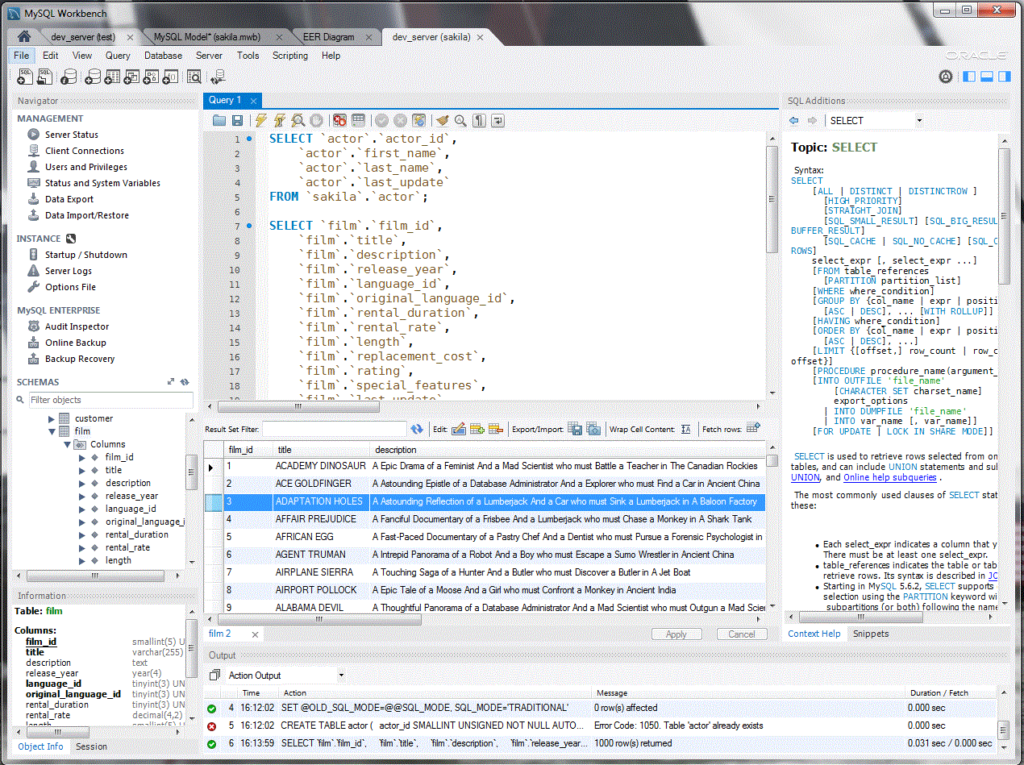 heidisql vs mysql workbench